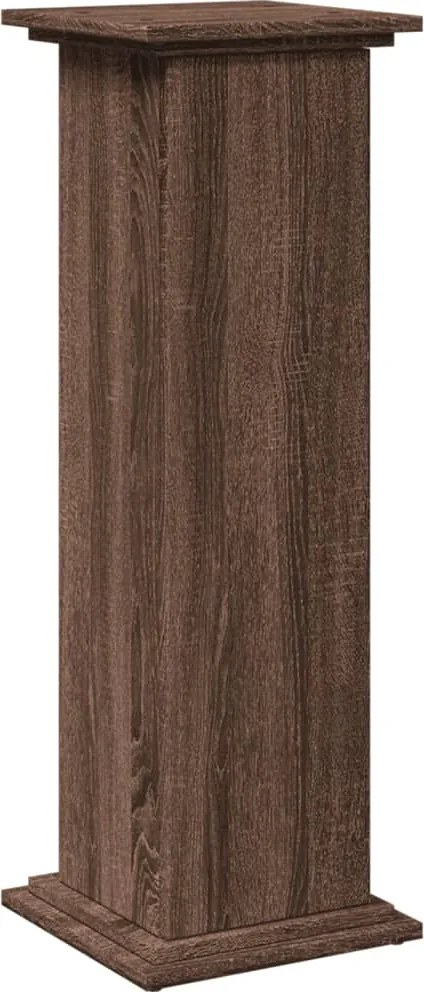 vidaXL barna tölgy szerelt fa bemutatóállvány tárolóval 31x30x90 cm