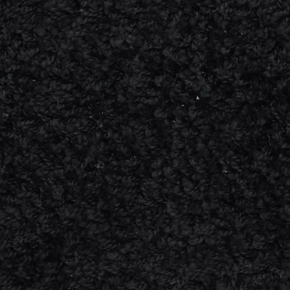 vidaXL 10 db fekete lépcsőszőnyeg 65 x 21 x 4 cm