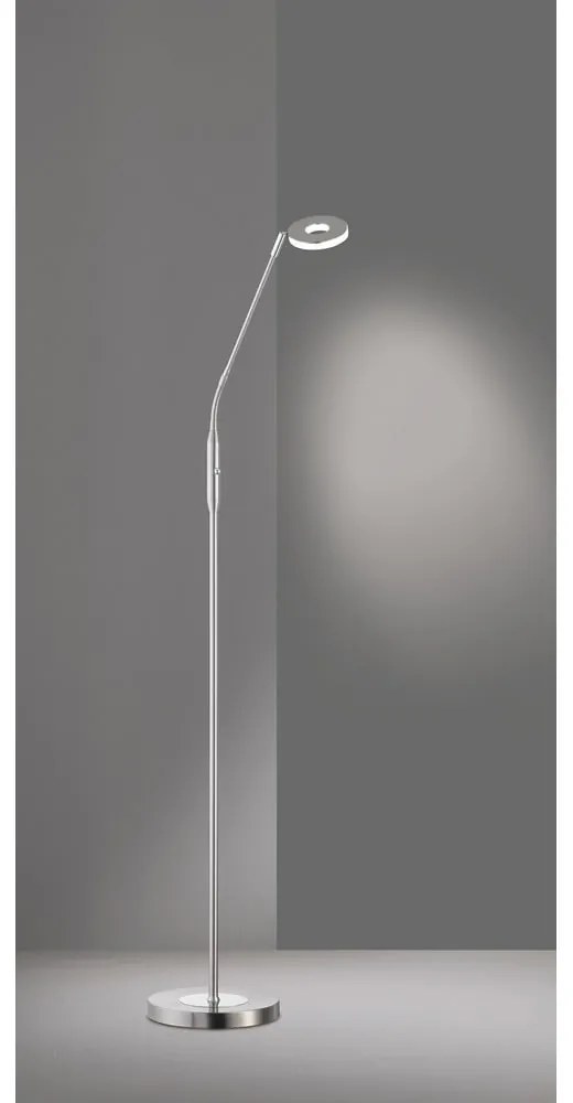 Ezüstszínű LED dimmelhető állólámpa (magasság 150 cm) Dent – Fischer & Honsel