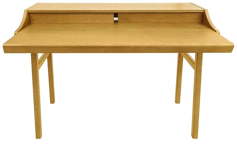 Szekreter típusú íróasztal tölgyfa dekorral 44x115 cm Carteret – Woodman
