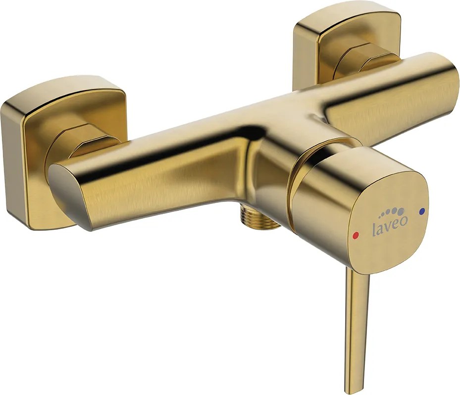 Fali Zuhany Csaptelep Arany Szálcsiszolt Laveo Doboz