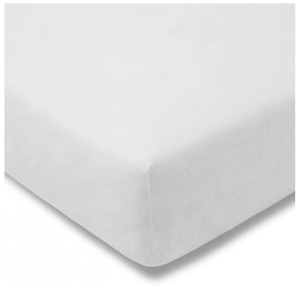 Jersey fehér lepedő TiaHome - 180x200cm