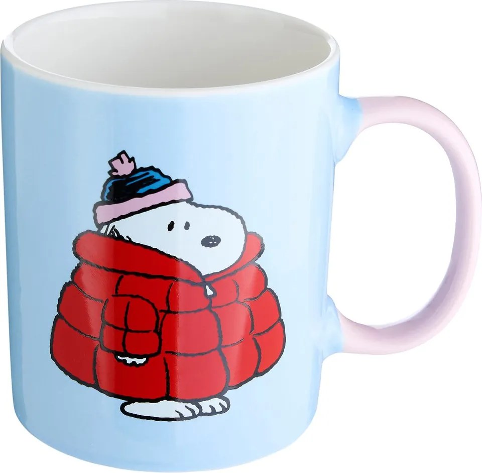 PEANUTS bögre 380 ml , Snoopy kabátban