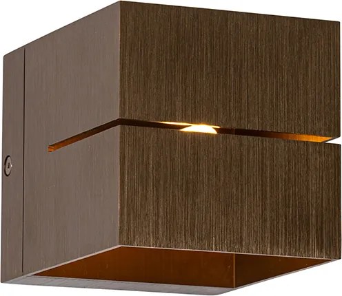 Okos fali lámpa sötét bronz 9,7 cm WiFi-vel G9-es foglalattal - Transfer Groove