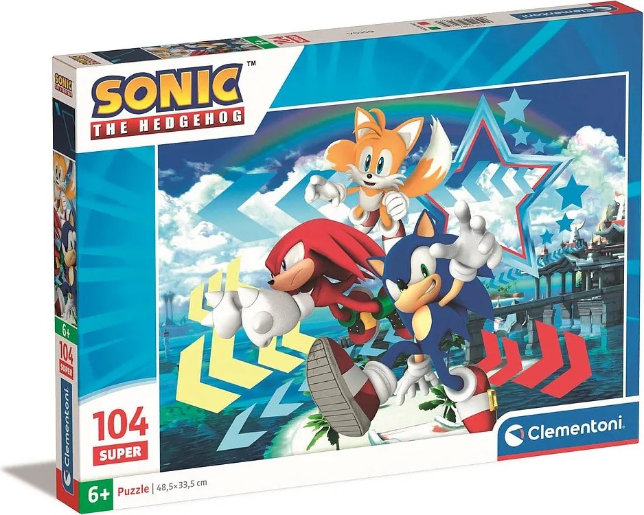 Sonic a sündisznó Star 104 db-os puzzle Clementoni