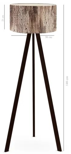 Állólámpa AYD 1xE27/40W/230V barna