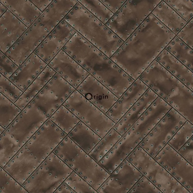 Tapéta Origin Matieres Fém Halszálka Mintás Lemez