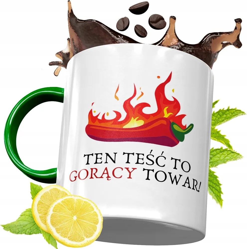 Zöld Bögre Apósnak Születésnapi Ajándéknak, fényképes nyomattal