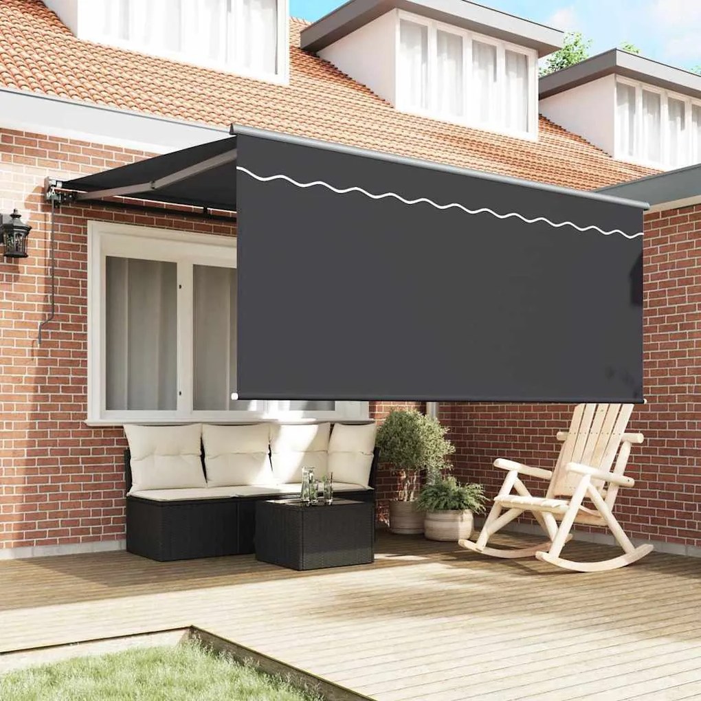 Behúzható napellenző Szürke és antracit 300 x 250 cm