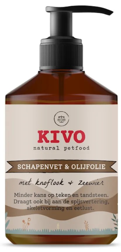 KIVO - Folyékony Juhzsír Fokhagymával és Hínárral, 500 ml