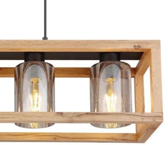 Globo 15497-4H - Csillár zsinóron PETTEY 4xE27/40W/230V