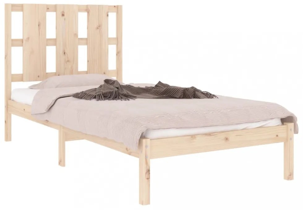tömör fenyőfa ágy matrac nélkül 90 x 200 cm