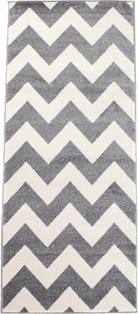 Marokkó Járdaszőnyeg 80x300 Fríz cikk-cakk l91gr