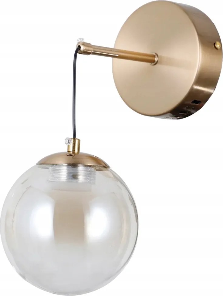 Italux Fali lámpa Velada Arany Led 5W Borostyán gömb Modern