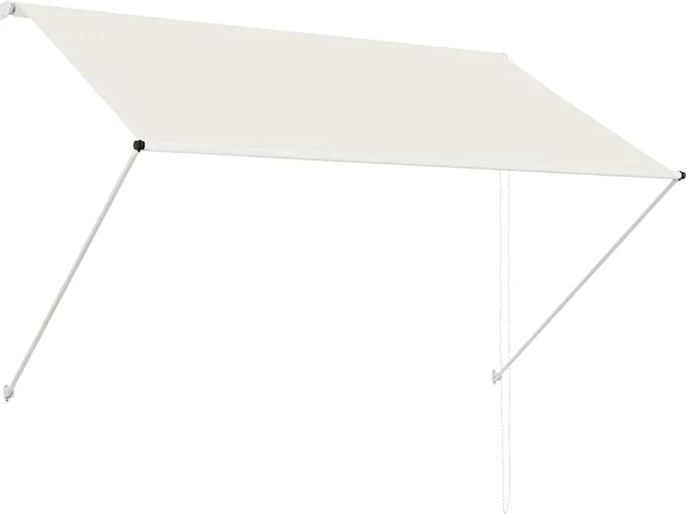 vidaXL feltekerhető krémszínű napellenző 200 x 150 cm