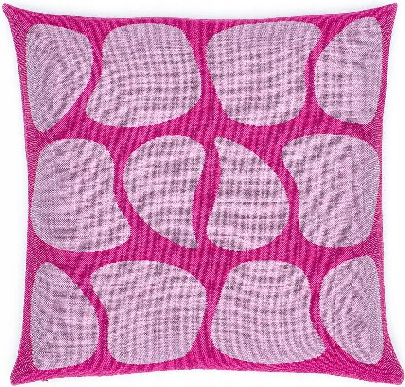 Pamut akril párnahuzat 50x50 Kavicsok rózsaszín