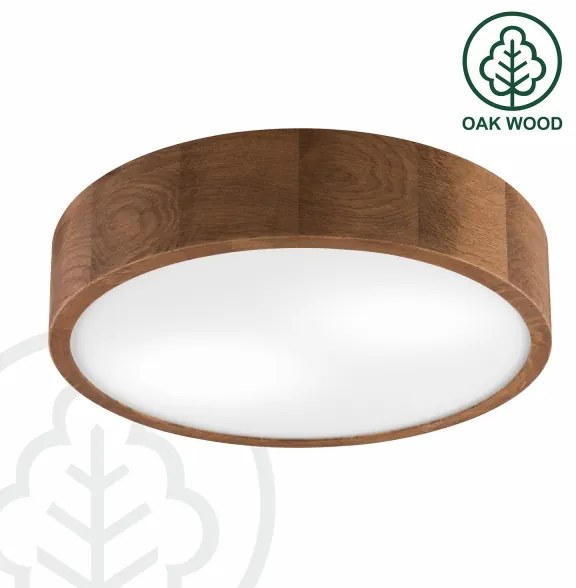 Brilagi - LED mennyezeti lámpa CARVALHO 2xE27/30W/230V tölgy-cseresznye átmérő 37 cm