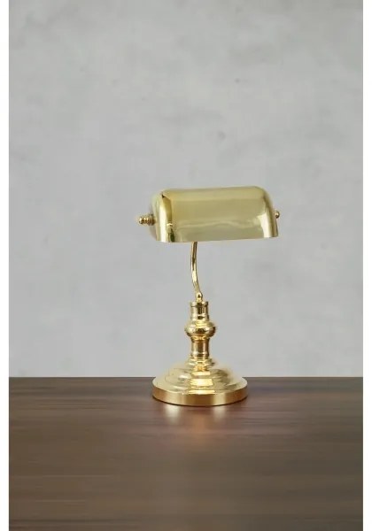 Markslöjd 108977 - Asztali lámpa BANKERS 1xE14/40W/230V aranyszínű