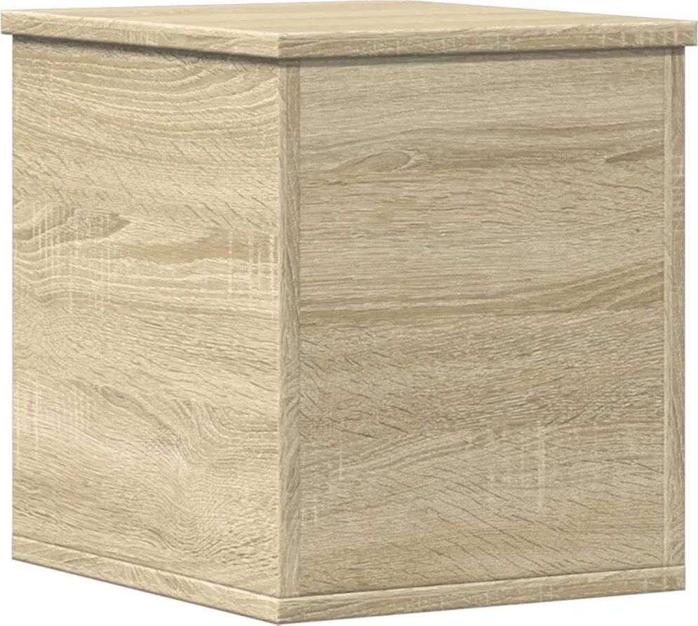 vidaXL sonoma tölgy színű szerelt fa tárolóláda 30 x 35 x 35 cm