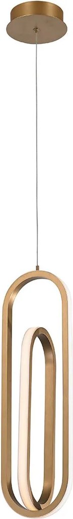 Quintiesse modern függeszték demark fehér csiszolt arany elsqn-demark-1p-bg