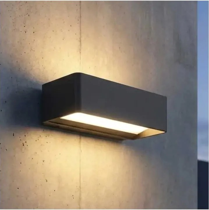 LED kültéri fali lámpatest LED/13W/230V IP65 fekete