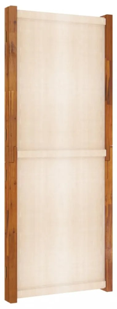 fehér 4 paneles térelválasztó 280x180 cm
