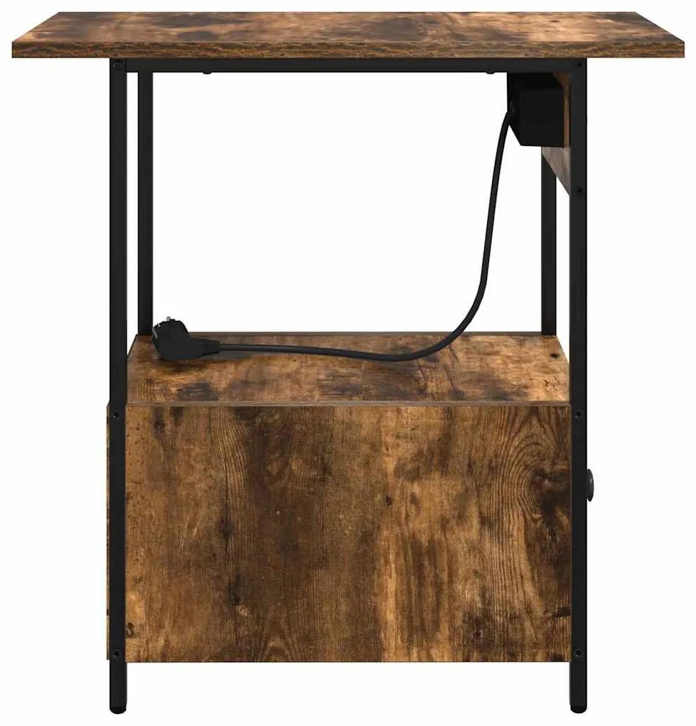 Éjjeliszekrény fiókkal Füstölt tölgy 60 x 30 x 61 cm Faanyag