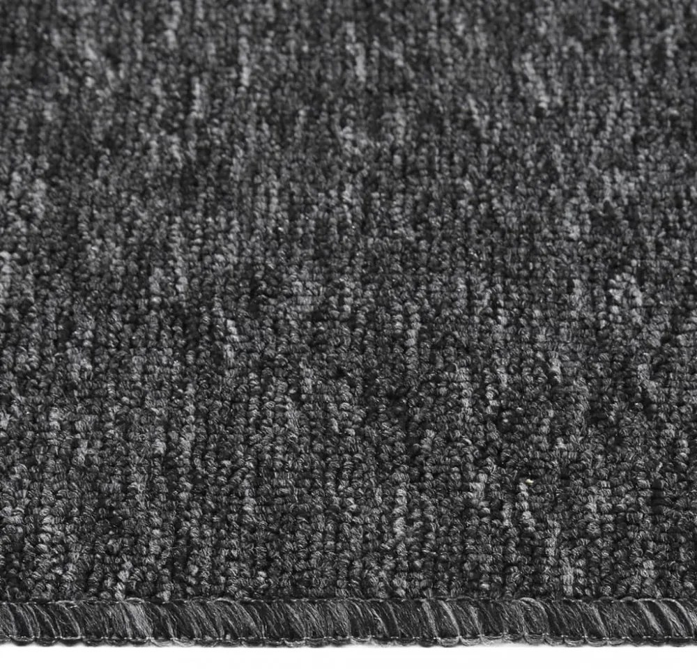 15 db antracit négyszögű csúszásmentes lépcsőszőnyeg 75 x 20 cm