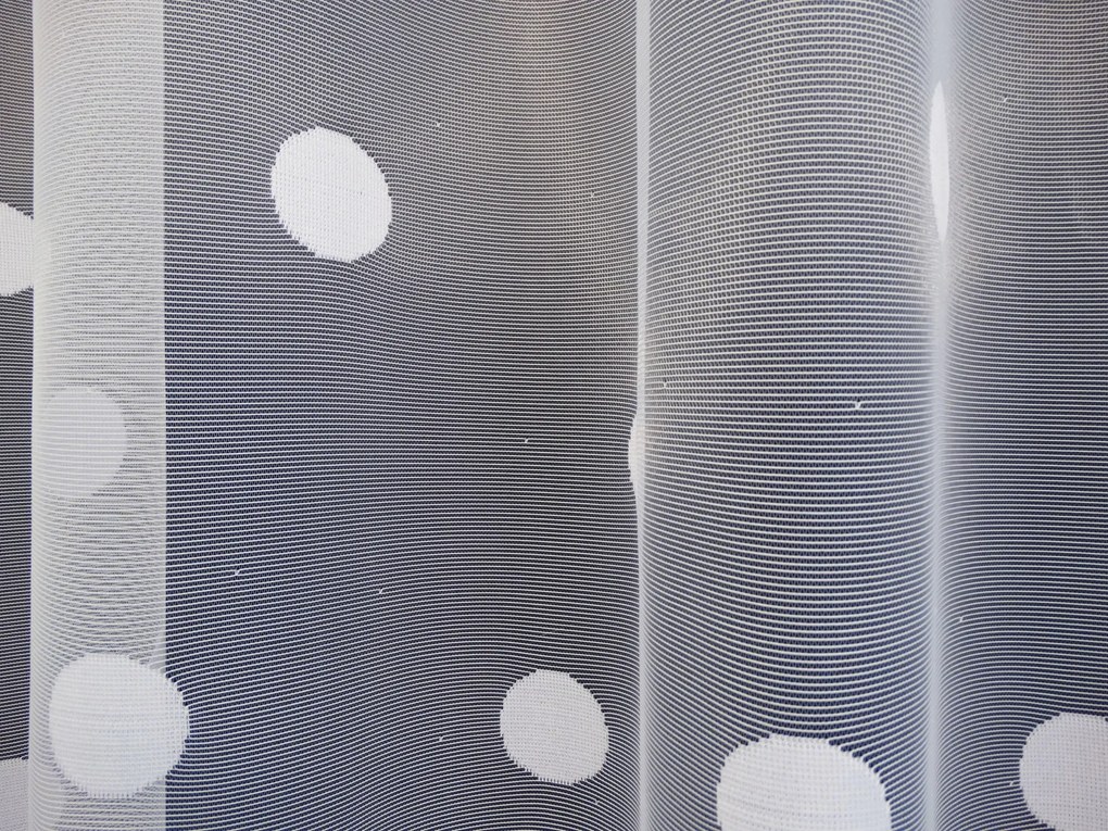 Mg Függöny jacquard 357041 Fehér 250x250cm kész, szalaggal díszített M