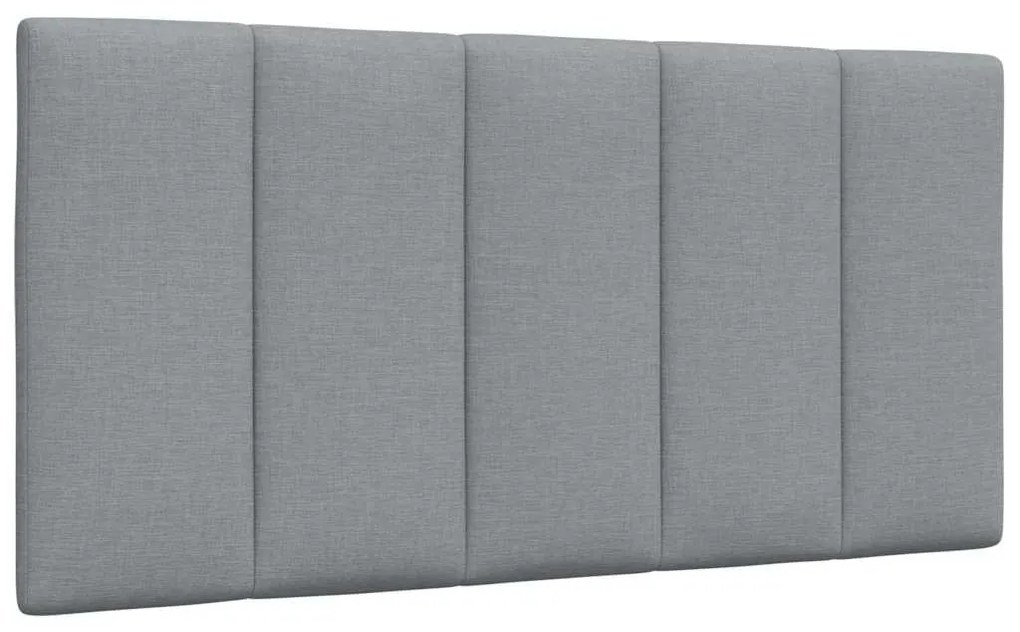 világosszürke szövet ágykeret matrac nélkül Hanko 100x200 cm