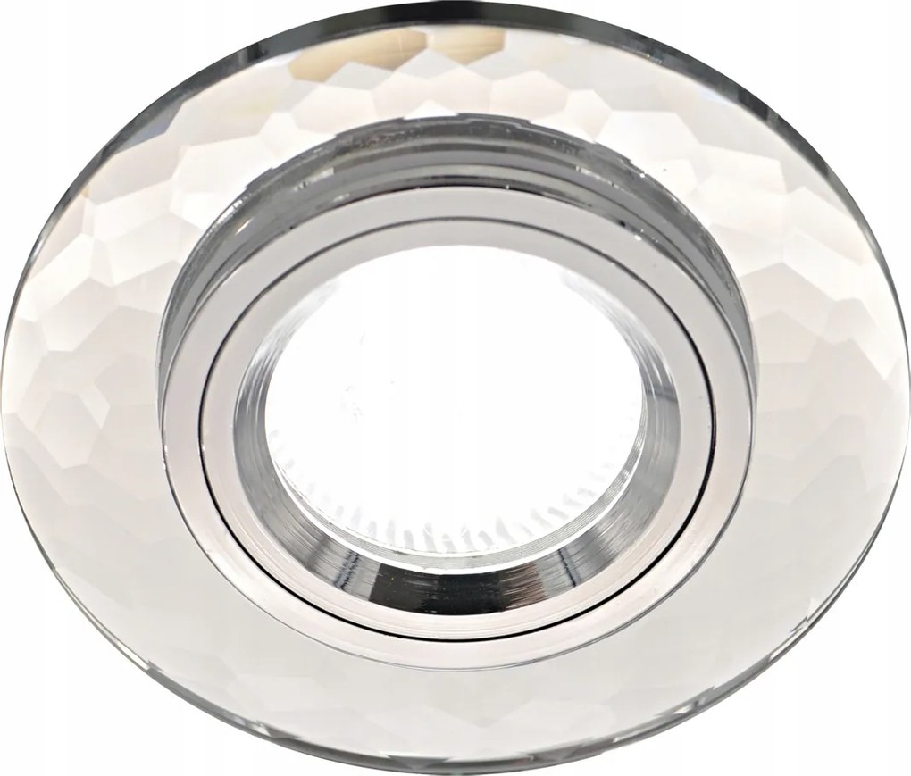 Mennyezeti spot lámpatest üveg kerek Hanna C króm