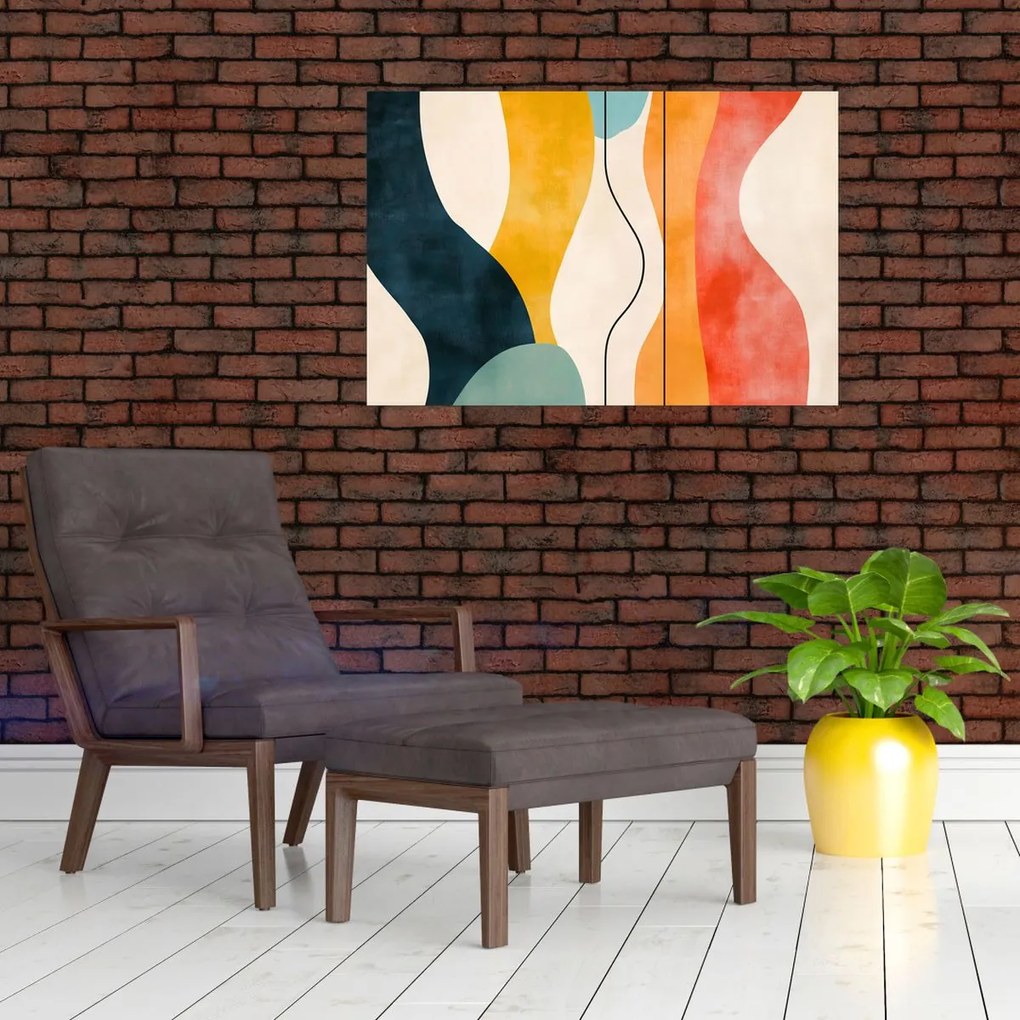 Kép - Minimalista színes illusztráció II. (90x60 cm)
