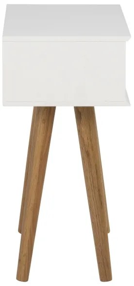 Éjjeli szekrényke CARLY tölgy/fehér