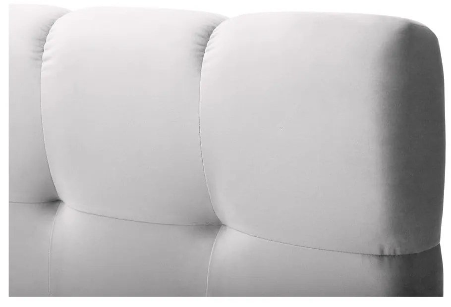 Világosszürke boxspring ágy tárolóhellyel 160x200 cm Bali – Cosmopolitan Design