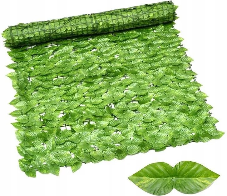 Mesterséges Sövény Borostyán Kerítés Erkély Kerítés Fal Tető Árnyék 300x50cm