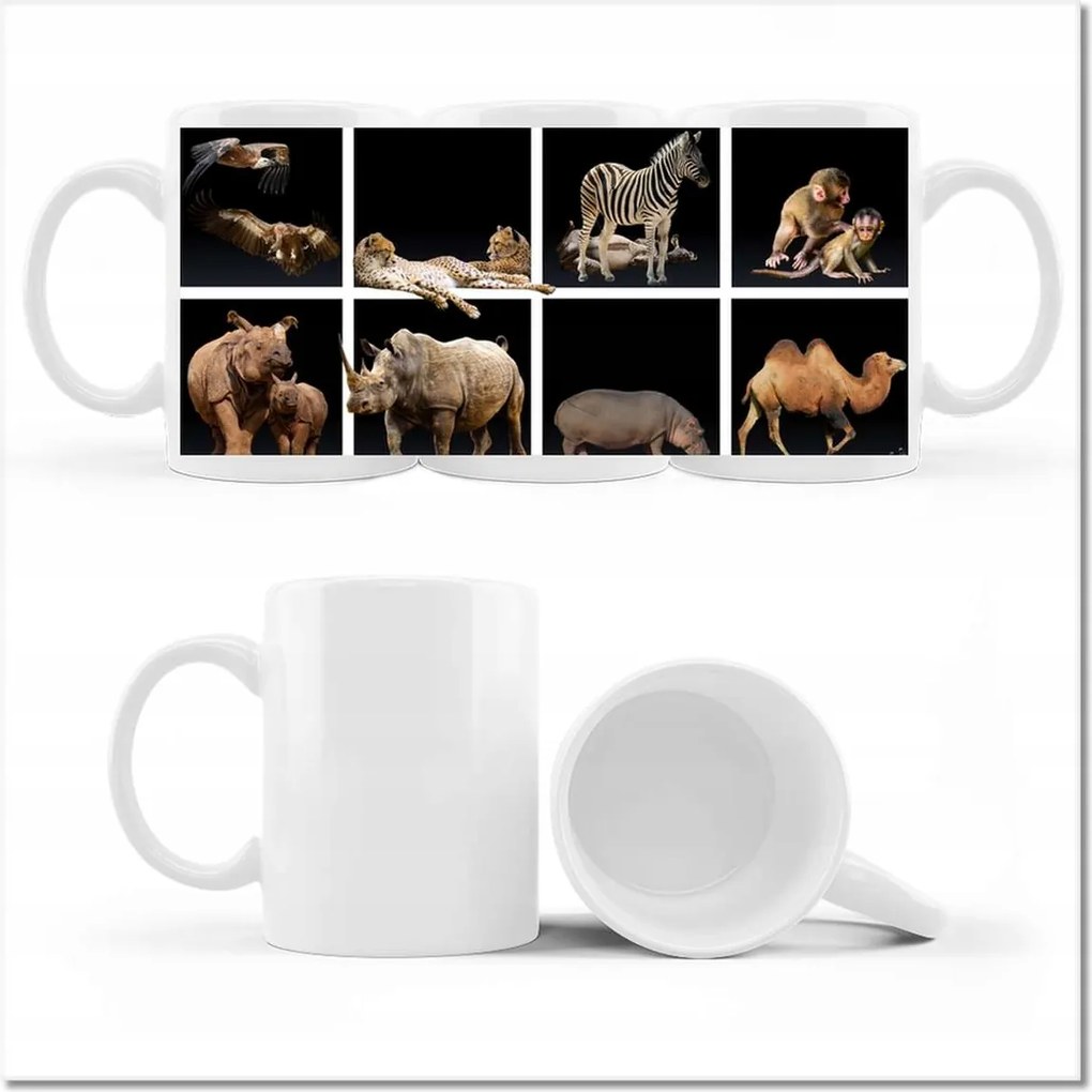 Fényképes bögre Állatok Kollázs colage