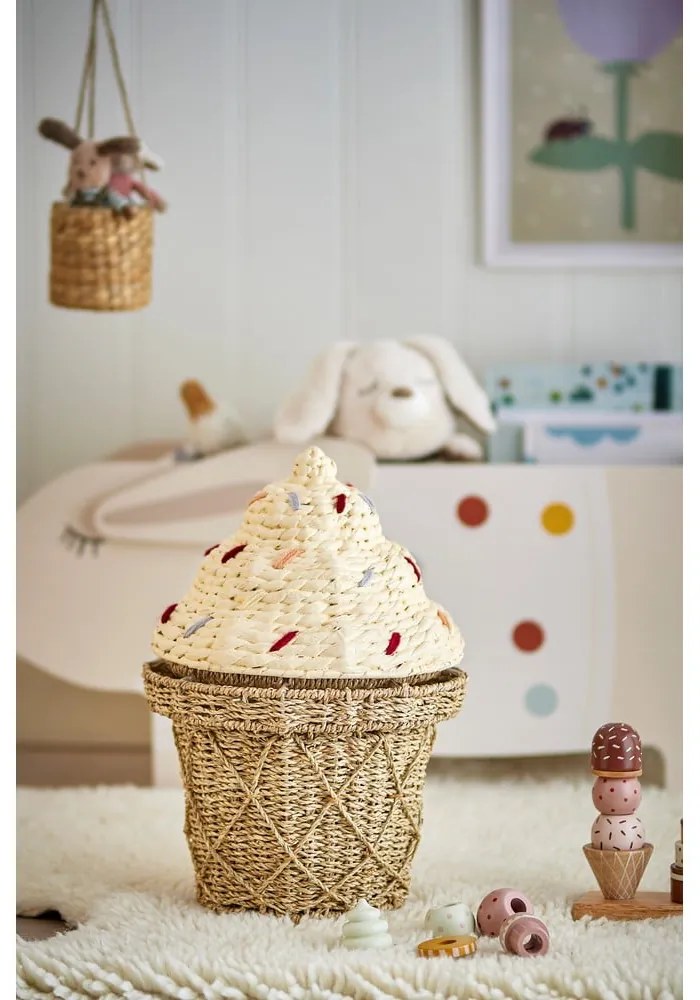 Natúr színű tengerifű játéktároló kosár ø 28x41 cm Cillie – Bloomingville Mini