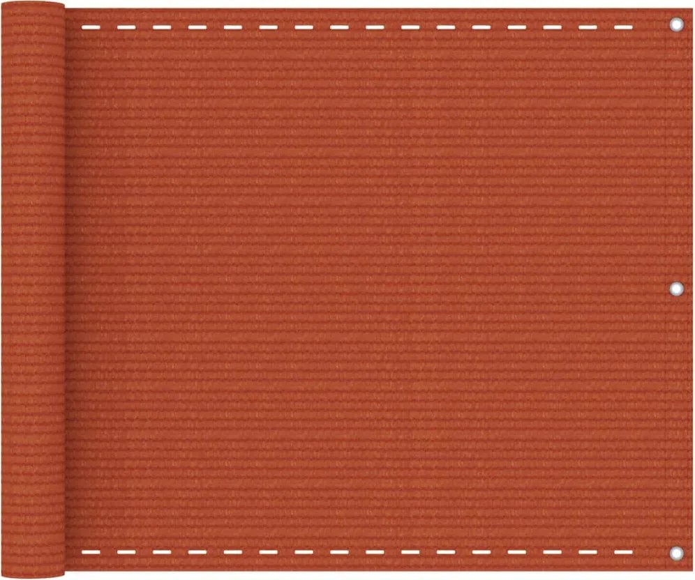 vidaXL narancssárga HDPE erkélytakaró 75 x 300 cm
