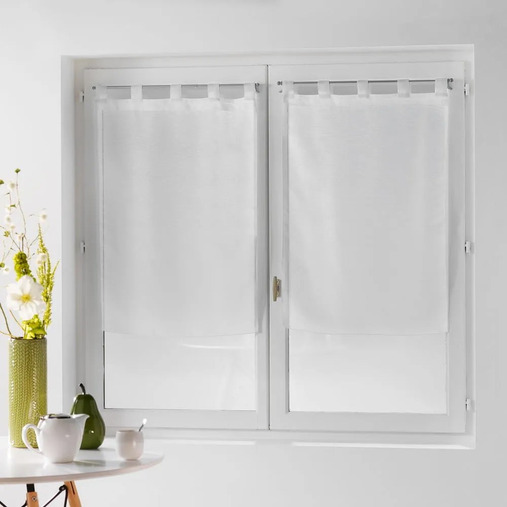 Fehér átlátszó függöny szett 2 db-os 60x90 cm Dandy – douceur d'intérieur