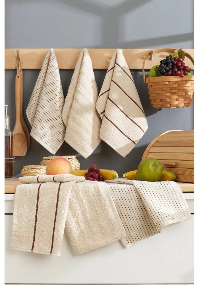 Pamut konyharuha szett 6 db-os 30x50 cm Sofya – Foutastic