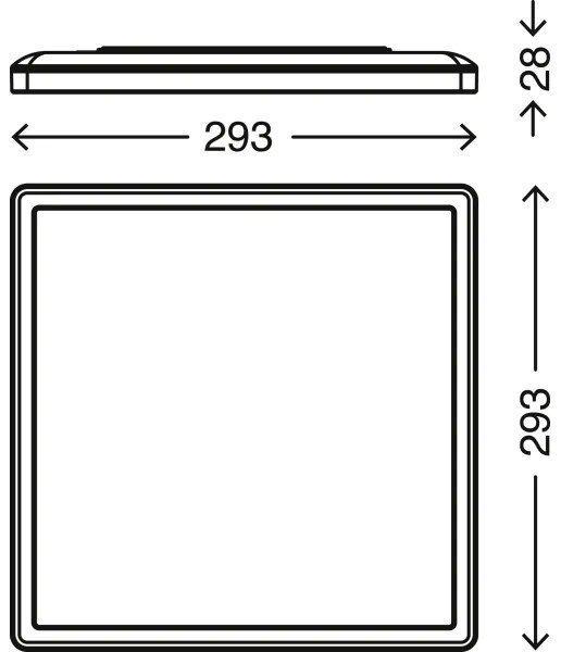 Briloner 7081-016 - LED Dimmelhető mennyezeti lámpa SLIM LED/18W/230V + távirányító