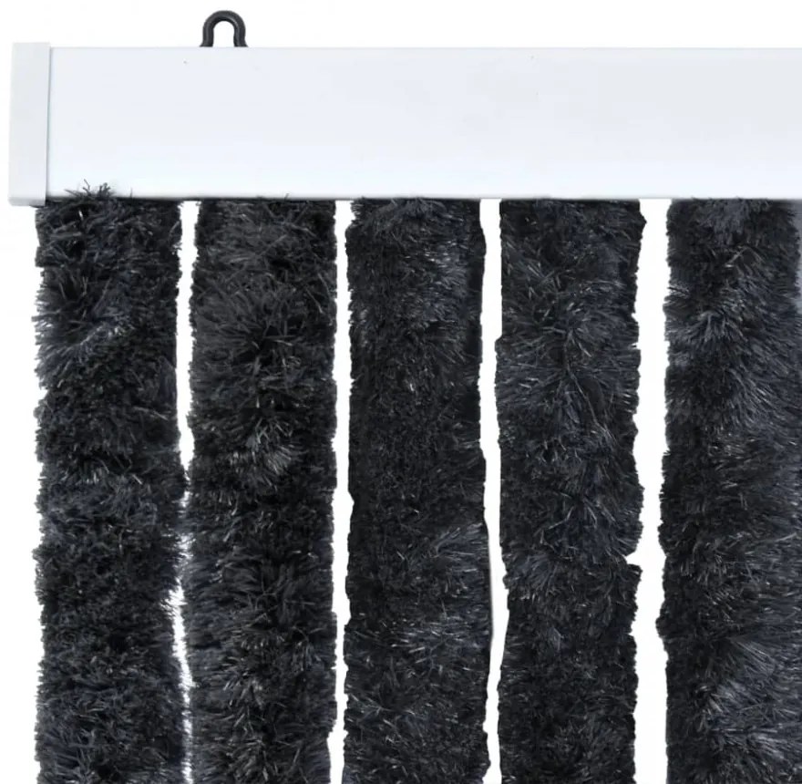 antracitszürke zsenília rovarfüggöny 100 x 220 cm
