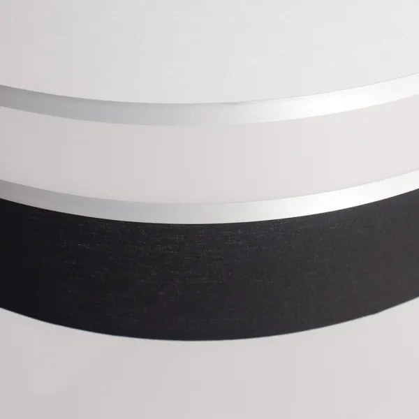 Csillár zsinóron CORAL 1xE27/60W/230V fekete-fehér