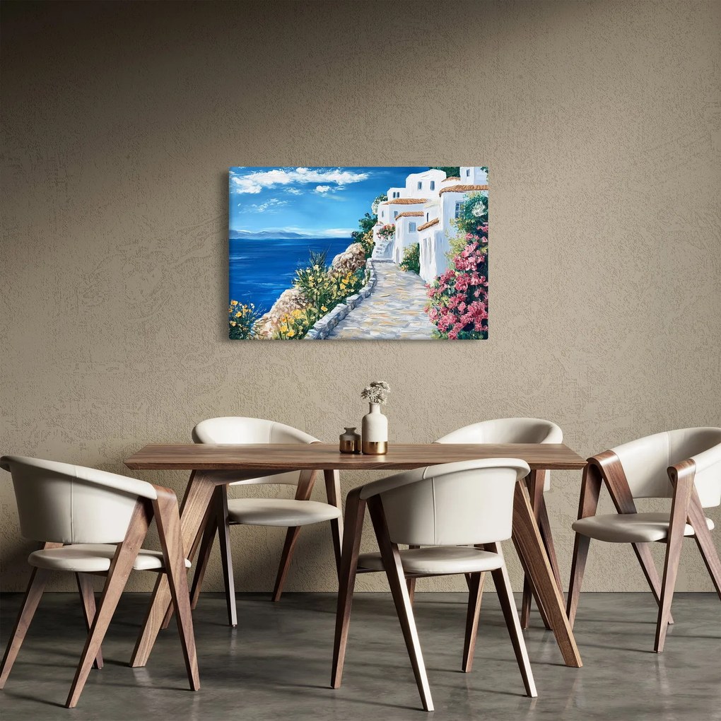 Kép - Sikátor a tenger mellett (90x60 cm)