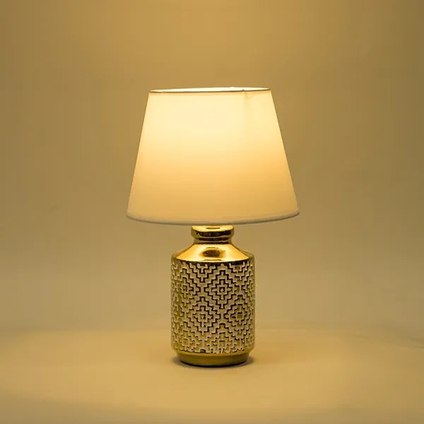 Asztali lámpa 1xE14/40W/230V fehér/arany