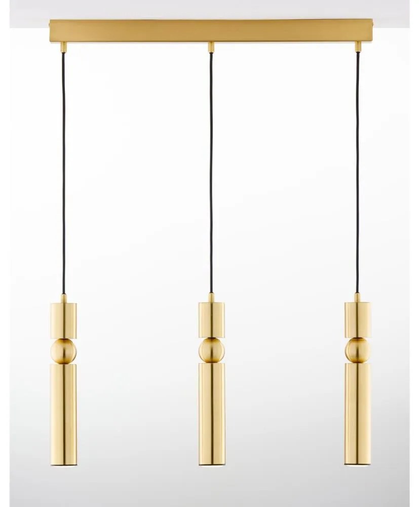 Jupiter 2010 - Csillár zsinóron ALAS 3xGU10/10W/230V arany