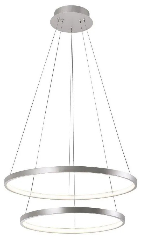 Leuchten Direkt 11525-21 - LED Csillár zsinóron CIRCLE 1xLED/15W/230V + LED/25W