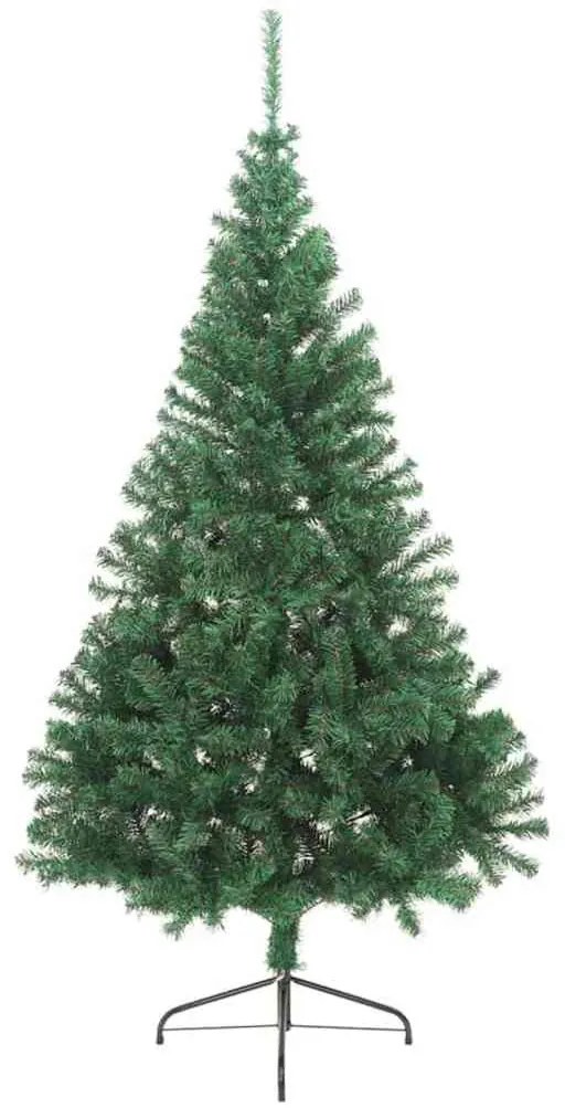 Műfenyő Elővilágított Karácsonyfa 300 LED-del Zöld 240 cm PVC