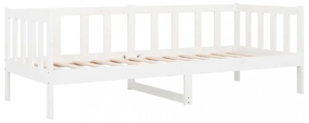 fehér tömör fenyőfa kanapéágy matrac nélkül 80 x 200 cm