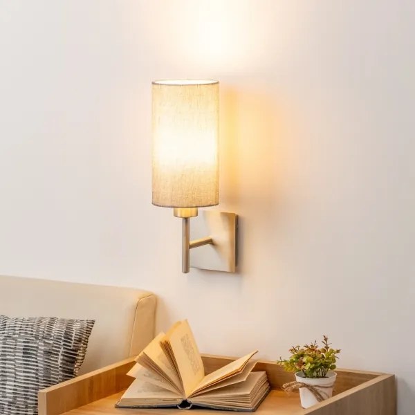 Eglo - LED Fali lámpa TUNJA 1xE27/60W/230V matt króm/szürke